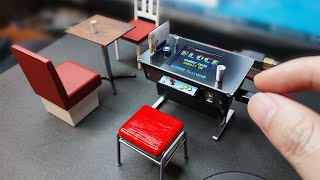 [DIY] Making a Tiny Retro Arcade Game Machine | Raspberry Pi Pico Project | miniature hobby craft