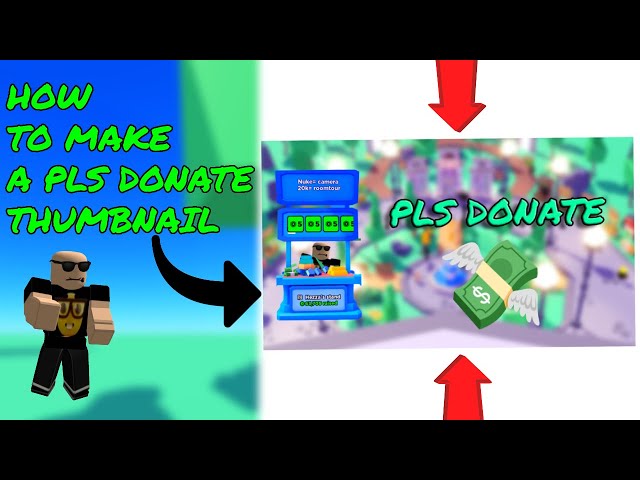 How To Make A PLS DONATE Thumbnail & Icon In Photoshop 