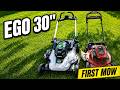 EGO 30" First Mow: Tall Grass Cut Test + Battery Runtime