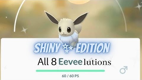 Shiny Eeveelutions Compilation❤️ All 8 Eeveelutions in One Video