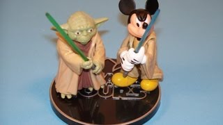 2005 STAR WARS STAR TOURS JEDI MICKEY and YODA MINI FIGURES TOY REVIEW