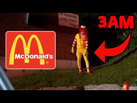 DONT GO TO MCDONALDS AT 3AM OR RONALD MCDONALD.EXE WILL APPEAR! | HAUNTED RONALD MCDONALD CAUGHT!