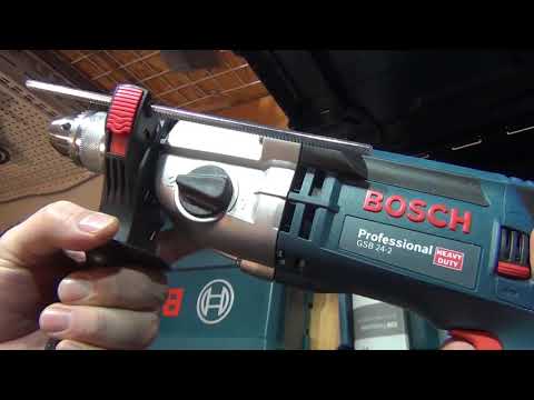 Ударний дриль Bosch GSB 24-2. 1100 Вт Ударная дрель.