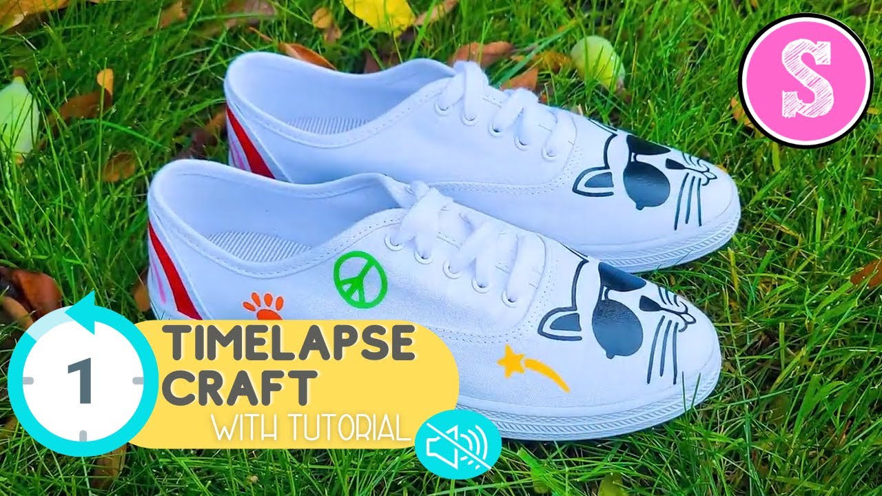 How to Put HTV on Shoes (Timelapse with Tutorial) - YouTube