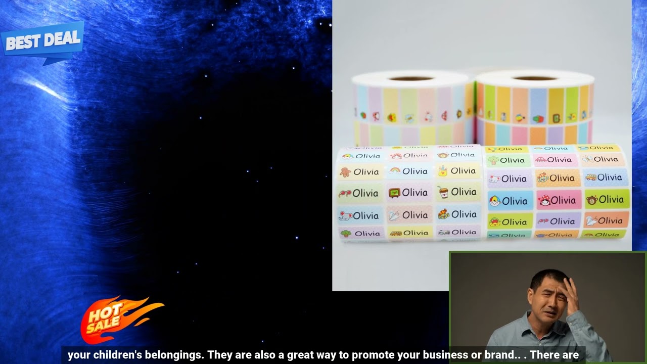 1005003516245738 Custom Name Sticker Customize Stickers Waterproof Personalized Labels