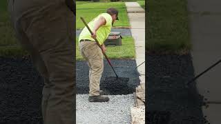 Paving done the right way! #excavating #asphaltpaving #construction #paving