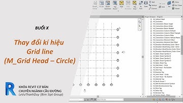 REVIT CẦU ĐƯỜNG: THAY ĐỔI KÍ HIỆU CHO GRID LINE (M_GRID HEAD - CIRCLE)