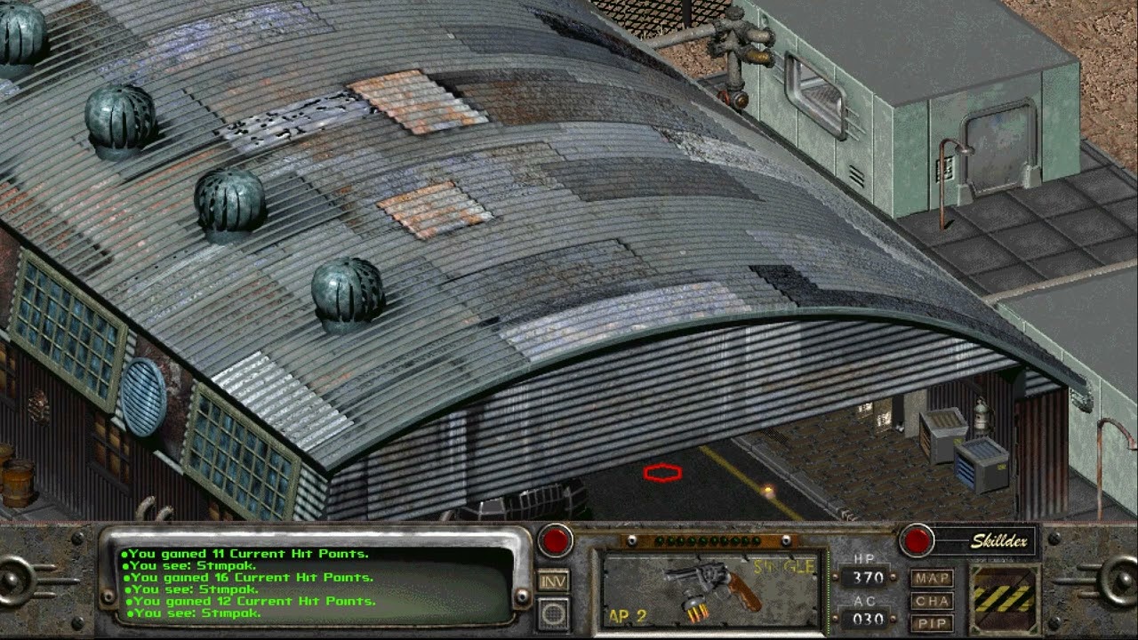 Fallout 2 Navarro cleanup with .44 Magnum + Combat Armour setup