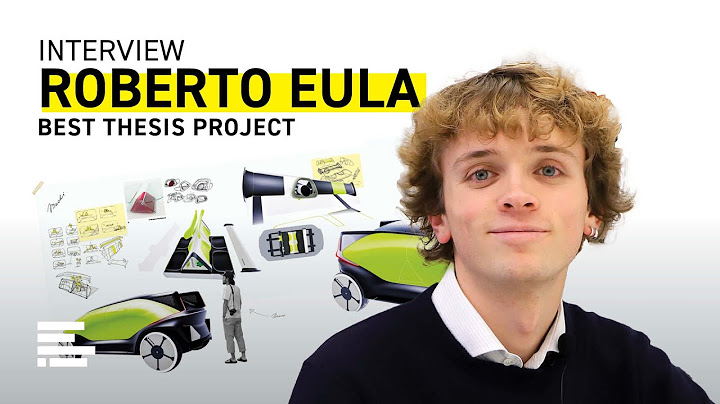Roberto Eula e il suo progetto in Transportation design | IAAD. Thesis Projects