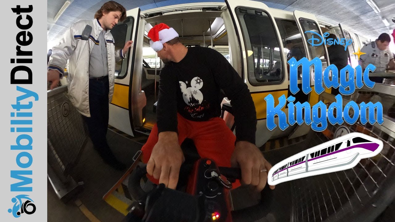 🏰 Riding Disney's Monorail With A Mobility Scooter YouTube