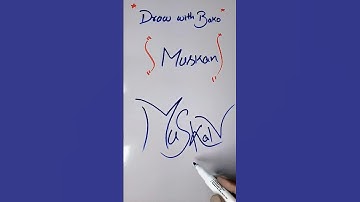 Name Signature || Muskan Name Signature | #signature #name #namesign #shorts @DrawWithBako