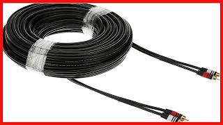 Monoprice 1.5ft Premium 2 RCA Plug/2 RCA Plug M/M 22AWG Cable Review: Clear Sound, Durable Build