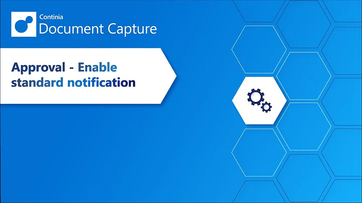 Approval in Continia Document Capture - enable standard notification