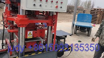MM 600 terrazzo tile pressing machine working video