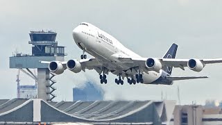 (4K) 40 Planes landing and Take off on a busy day of Plane spotting at Frankfurt airport!