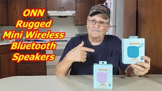 ONN IXP5 Small Rugged Portable Bluetooth Speaker Unbox Play Pair