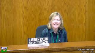 Board of Selectmen, March 12, 2026