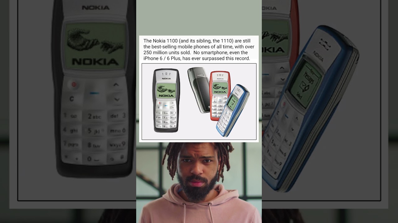 The Nokia 1100 is still the best-selling mobile phone of all time