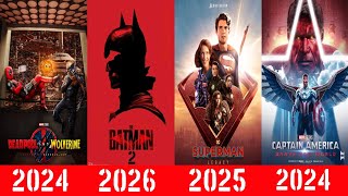 EVERY UPCOMING MARVEL & DC SUPERHERO MOVIES CONFIRMED RELEASE DATE 2024-2027