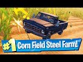 Drive a car through the Corn Field at Steel Farm Location - Fortnite