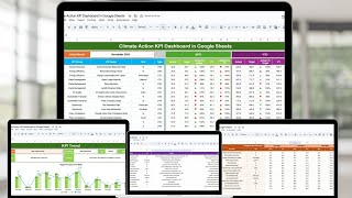 Details Climate Action KPI Dashboard in Google Sheets Update