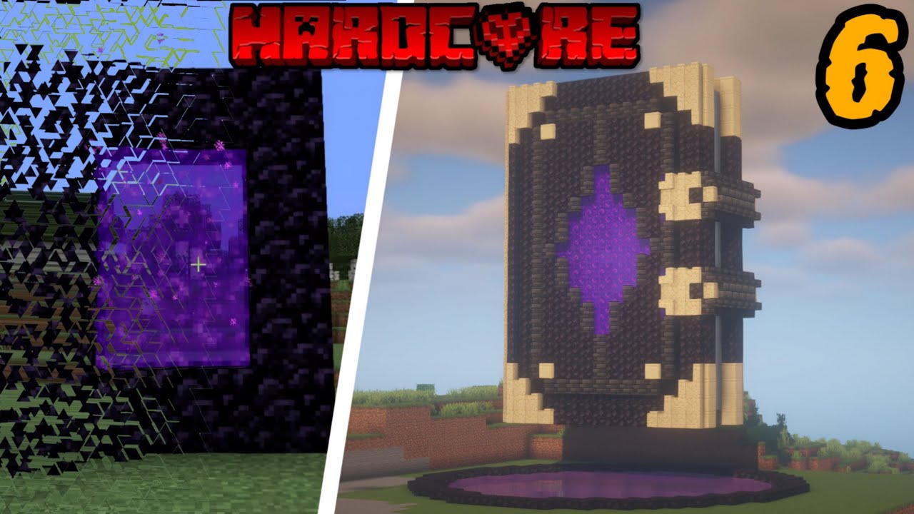 I Transformed the Nether Portal in Minecraft Hardcore (HINDI) - YouTube