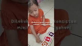 Belajar mengenal angka pake flashcard 🥰 | link beli flashcard di description box