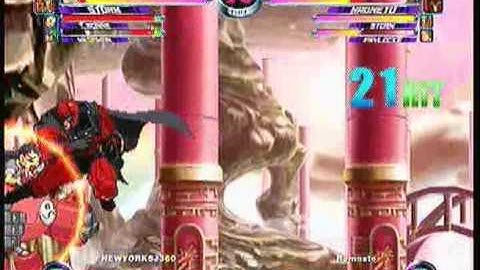 MvC2 Online (360): Josh 360 (MM/Storm/Tron) vs Brett (MSP) 30 .:11.26.09:.