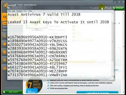 Avast antivirus license key serial