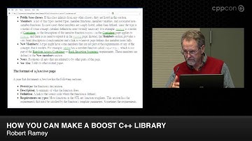 CppCon 2014: Robert Ramey "How you can make a Boost C++ Library"