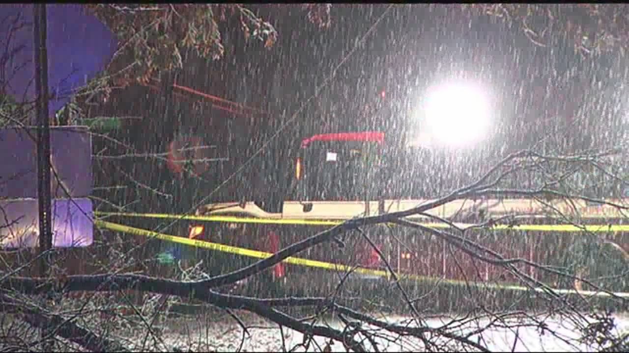 Snow storm damage reported throughout western Mass. - YouTube