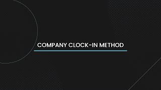 Demo | Company Clock-In Method