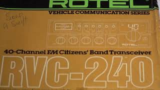 Rotel RVC240 CB27/81 UK FM CB radio - service alignment 22may26