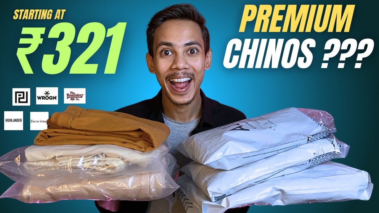 Best chinos under 500 ajio ||Ajio chinos haul || 2024 ||