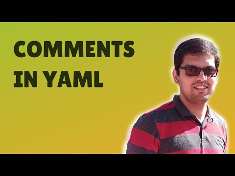 How to include comments in YAML?