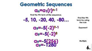 Geometric Sequences (explicit formula)