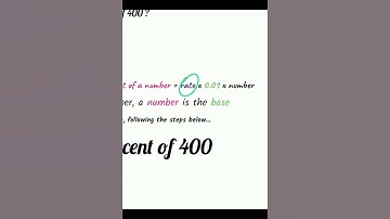 How to Find a Base in Percent of a Number in 30 Seconds!  Basic Algebra 1