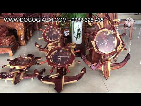 Video Đồng Hồ Mỏ Neo, Đồng Hồ Bằng Gỗ Treo Tường Đẹp - youtube