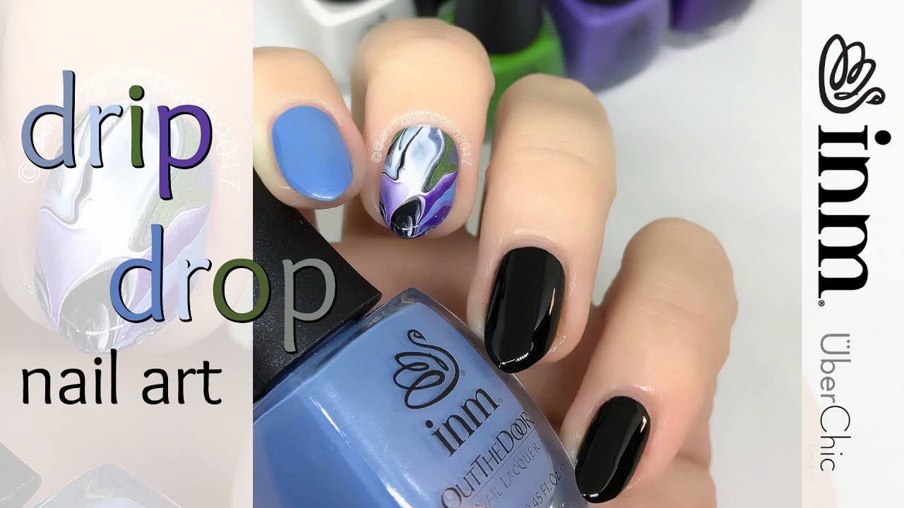 DRIP DROP NAIL ART - YouTube