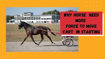 HORSE PULLS HARDER AT STARTING , WHY?? //Inter 1st year physics // RK
