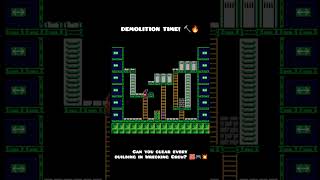 Wrecking Crew NES 🔨🔥 | Mario Demolition Action #shorts