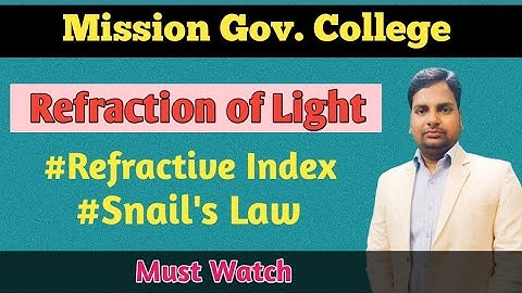 Polytechnic Physics|Refraction of Light|Polytechnic Entrance Exam Preparation