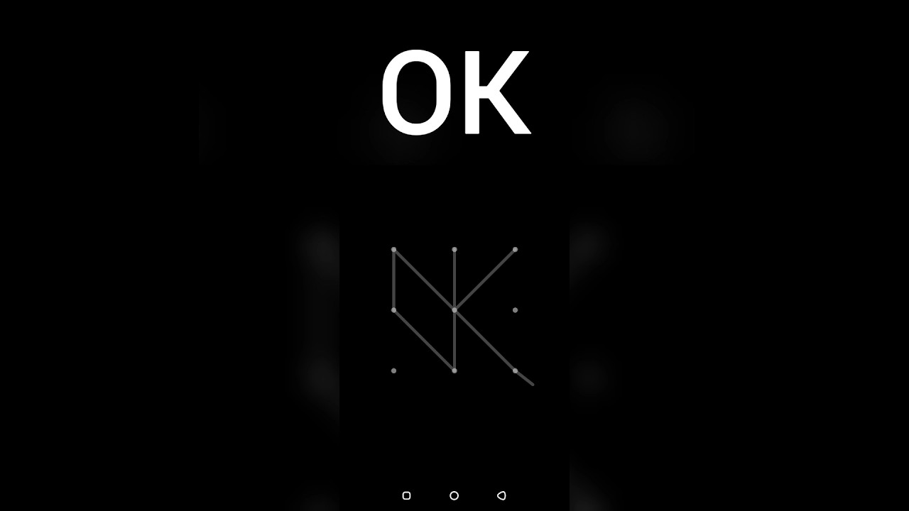 Ok pattern lock 🔐 new  pattern lock #youtubeshorts #shortfeeds