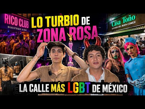This is ZONA ROSA🏳️‍🌈👀 The gayest streets in CDMX