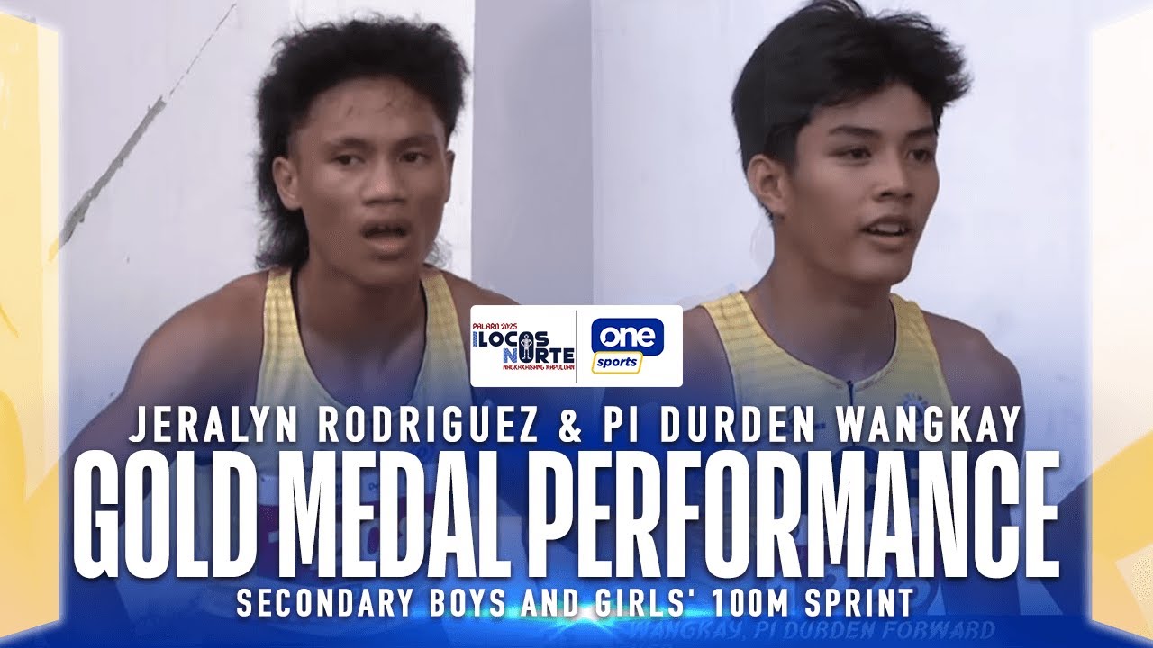 Rodriguez, Wangkay BAG GOLD FOR NCR in Secondary 100m Sprints | Palarong Pambansa 2025