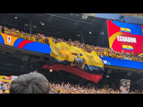🇪🇨¡Histórico! La reacción del estadio cantando "Nuestro Juramento" tras el Ecuador vs Alemania 
