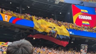 🇪🇨¡Histórico! La reacción del estadio cantando "Nuestro Juramento" tras el Ecuador vs Alemania