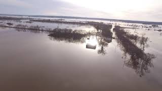 Fremont County IA Flood Drone Footage