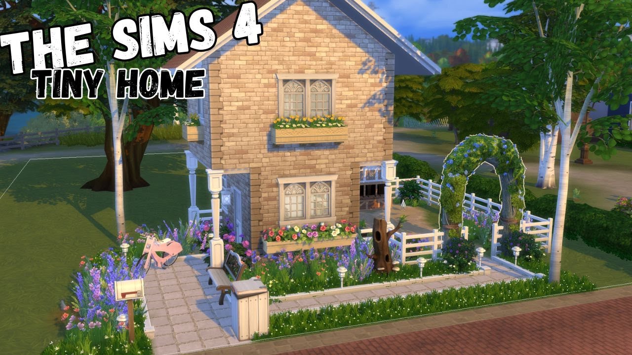 Two Story Tiny Home The Sims 4 Speed Build | Timelapse Gameplay - YouTube