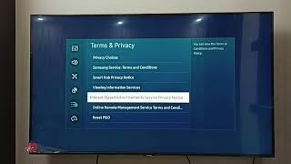 Samsung Tizen Smart TV : How to Block Personalized Ads